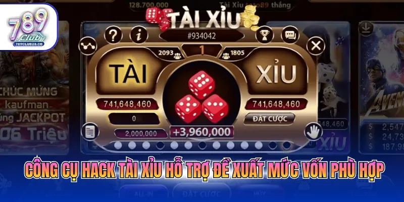 Công cụ hack tài xỉu hỗ trợ đề xuất mức vốn phù hợp